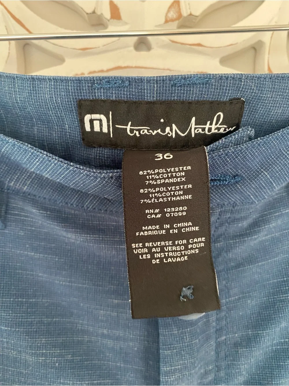 Travis Mathew Men’s Size 36 Blue Performance Golf Hybrid Shorts Casual Stretch